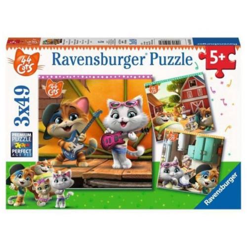 Ravensburger 44 Kedi 3x49 Parça Puzzle 050130