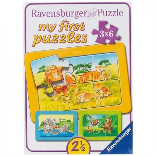 Ravensburger Çocuk Puzzle Fil Maymun Aslan
