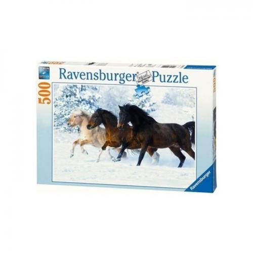 Ravensburger Puzzle 500 Parça Gallop İn Snow