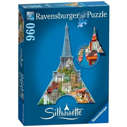 Ravensburger Şekilli Puzzle 960 Parça Eyfel Kulesi