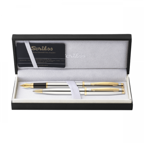  SCRİKSS DOLMA KALEM+TÜK.GOLD KROM 39
