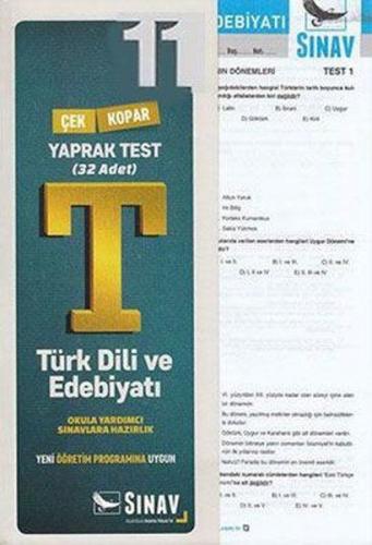 Sınav 11. Sınıf Türk Dili ve Edebiyatı Çek Kopar Yaprak Test Yeni