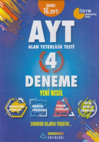 Siradisi Analiz AYT 4 Deneme Yeni Nesil (17,00 TL)