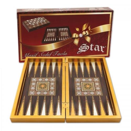 Star Tavla Masif Gold Sedef Tavla 1021392