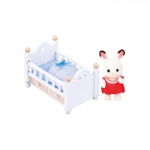 Sylvanian Families Çikolata Kulaklı Tavşan Bebek Ve Yatağı 5017