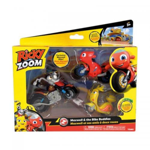 Tomy Ricky Zoom 3'lü Motor Dostları Macera Paketi TRZ20029