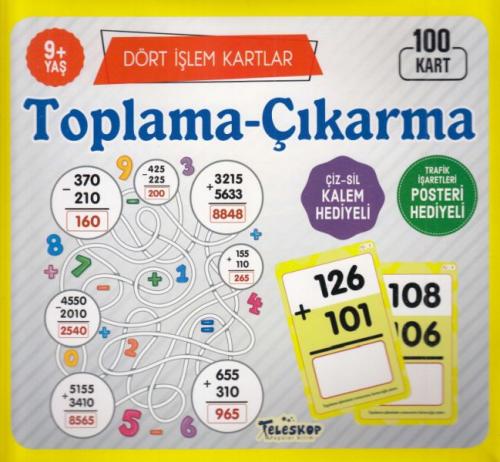 Dört İşlem Kartlar Toplama Çıkarma 9 Yaş 100 Kart