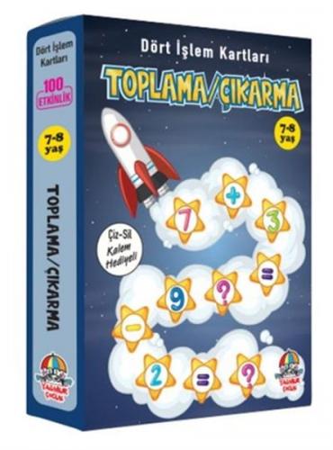 Toplama Çıkarma Dört İşlem Kartları 7 8 Yaş Cep Boy