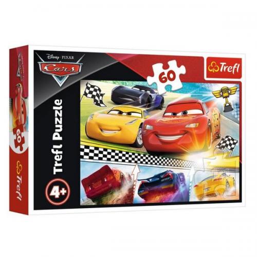 Trefl Puzzle 60 Parça 33x22 CM Legendary Race, Disney Cars 3