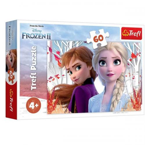 Trefl Puzzle 60 Parça 33x22 CM The Enchanted World Of Anna And Elsa Di