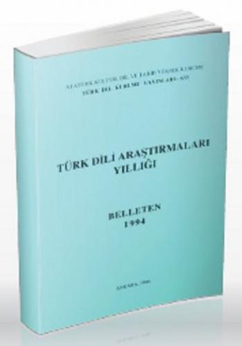 Türk Dili Araştırmaları Yıllığı - Belleten 1994