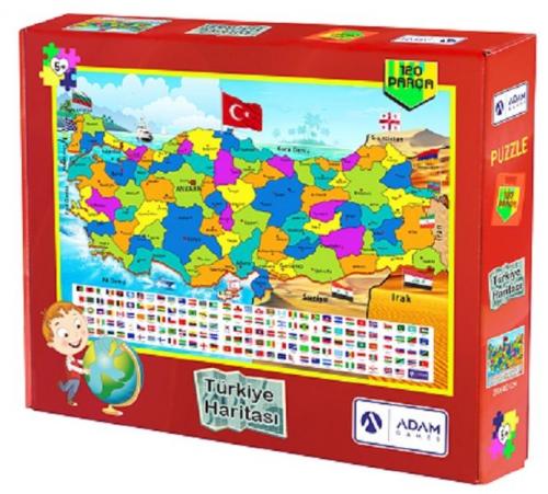 Türkiye Haritasi 120 Parça Puzzle (28x40)
