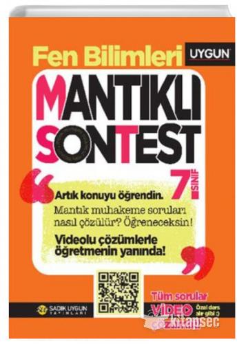 UYGUN 7.SINIF FEN BİLİMLERİ MANTIKLI SON TEST