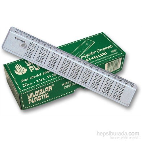 YILDIZLAR 20 CM ÇARPMA İŞLEMLİ CETVEL