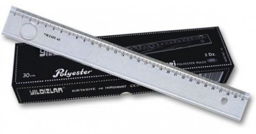 YILDIZLAR 30 CM MERCEKLİ CETVEL