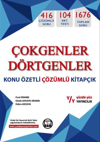 Yüzde Yüz Çokgenler Dörtgenler Konu Özetli Çözümlü Kitapcık
