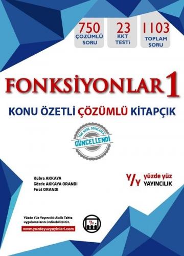 Yüzde Yüz Yayınları Fonksiyonlar 1 Konu Özetli Çözümlü Kitapçık
