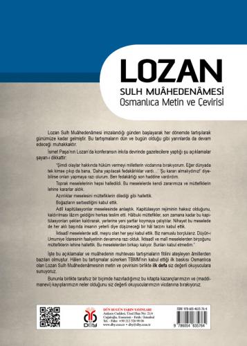 Lozan Sulh Muâhedenâmesi - Osmanlıca Metin ve Çevirisi %33 indirimli M