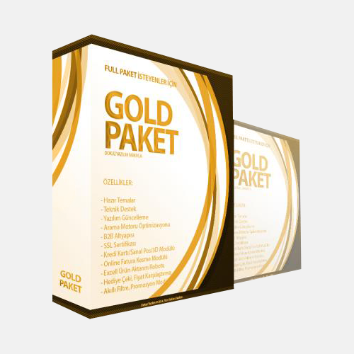 Gold E-ticaret Paketi - E-ticaret - Dokuz Yazılım