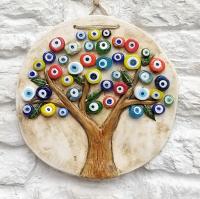 Cam Boncuklu Hayat Ağacı Oksitli