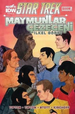 Star Trek Maymunlar Gezegeni İlkel Görev (Kapak D) Scott Tipton