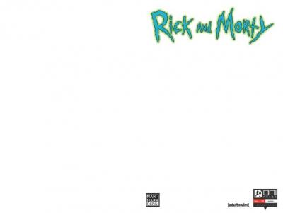 Rick and Morty Sayı 1 Blank Kapak Zac Gorman