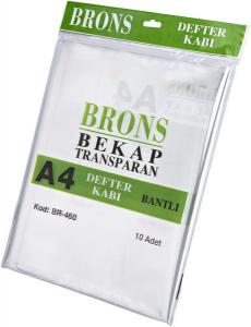 BRONS HAZIR DEFTER KABI A4 ŞEFFAF  -BANTL