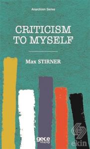 Criticism To Myself