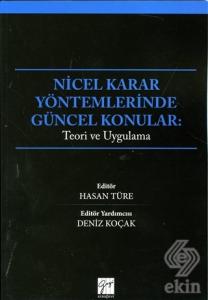 Nicel Karar Yöntemlerinde Güncel Konular