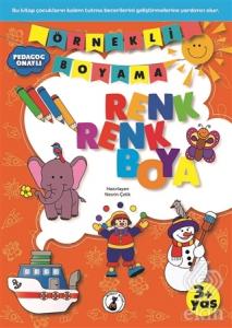 Örnekli Boyama - Renk Renk Boya 3+ Yaş