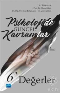 Psikolojide Güncel Kavramlar 6 - Değerler