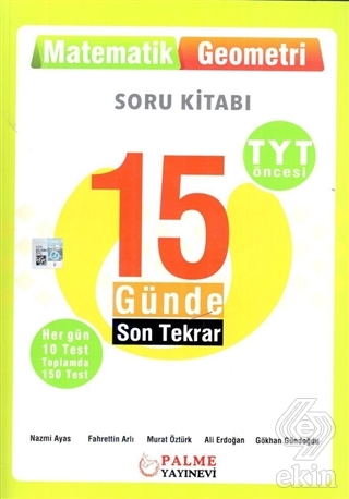Palme YKS TYT Öncesi 15 Günde Son Tekrar Matematik Geometri