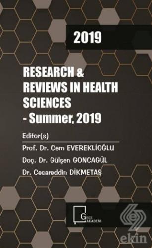2019 Research Reviews in Health Sciences