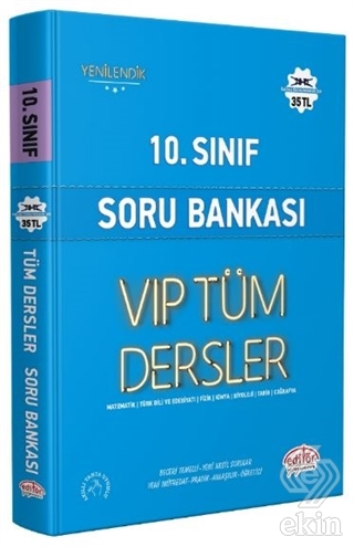 2021 - 10.Sınıf Soru Bankası VIP Tüm Dersler