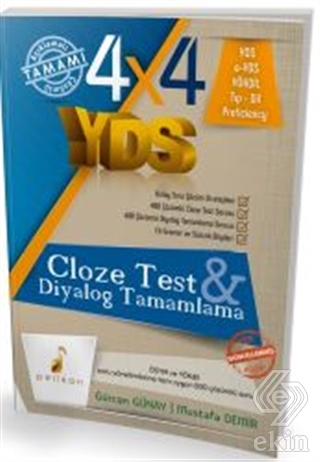 4x4 YDS Cloze Test ve Diyalog Tamamlama