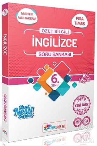 6.Sınıf İngilizce Özet Bilgili Soru Bankası