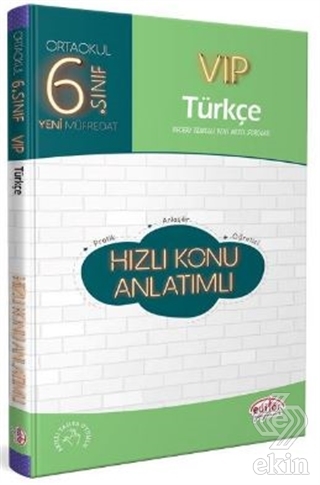 6. Sınıf VIP Türkçe Hızlı Konu Anlatımlı