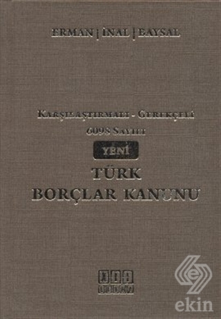 6098 Sayılı Yeni Türk Borçlar Kanunu