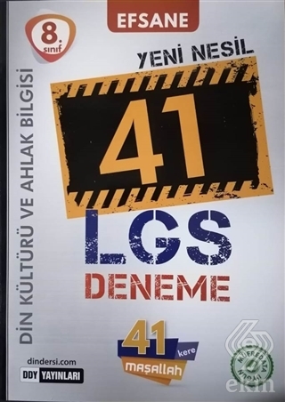 8. Sınıf LGS Din Kültürü ve Ahlak Bilgisi Efsane 4