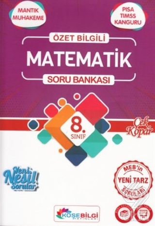 8. Sınıf Matematik Özet Bilgili Soru Bankası