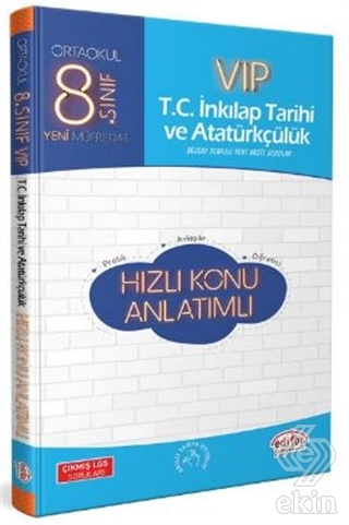 8. Sınıf VIP İnkilap Tarihi ve Atatürkçülük Hızlı