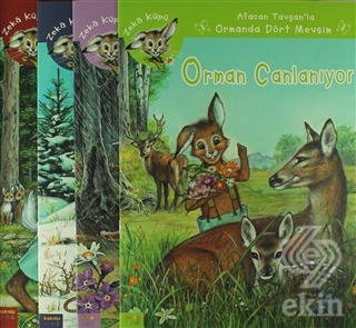Afacan Tavşan\'la Ormanda Dört Mevsim (4 Kitap Set)