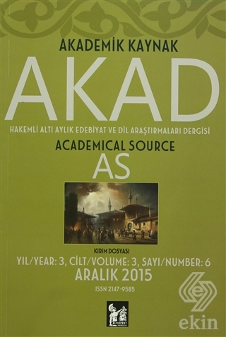 Akad Akademik Kaynak Dergisi Sayı: 6