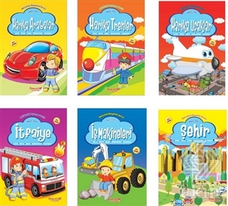 Aktiviteli Boyama Kitabı Mavi Seti (6 Kitap Takım)