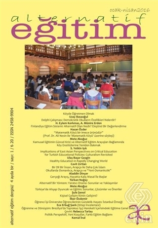 Alternatif Eğitim Dergisi Sayı: 1 Ocak - Nisan 201