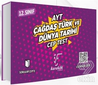 AYT Cep Test 12. Sınıf Çağdaş Türk ve Dünya Tarihi