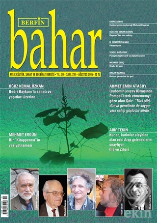 Berfin Bahar Aylık Kültür, Sanat ve Edebiyat Dergi