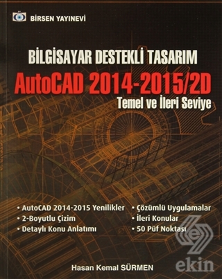 Bilgisayar Destekli Tasarım AutoCAD 2014-2015/2D