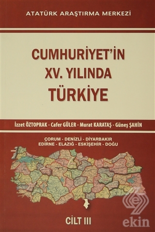 Cumhuriyet'in 15.Yılında Türkiye Cilt 3