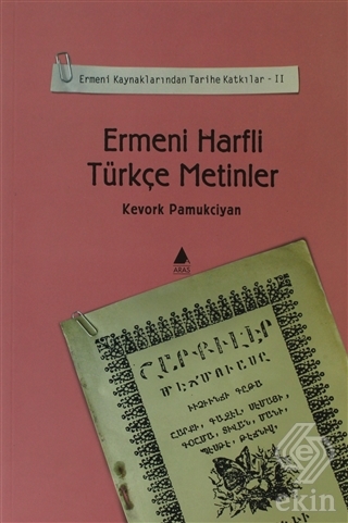 Ermeni Harfli Türkçe Metinler